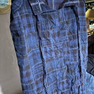 Blue Plaid Patchwork Dress from Earthbound